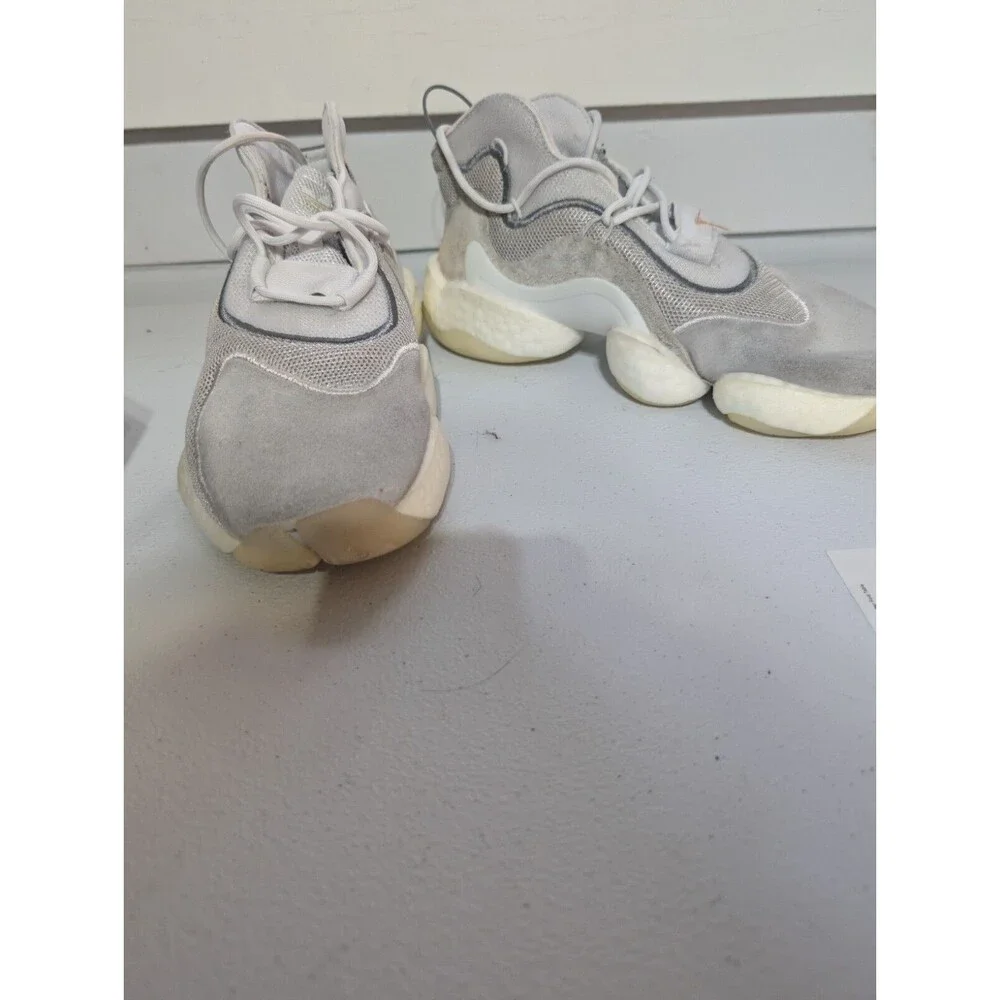 Adidas Crazy Athletic Shoes Mens 5.5 White Gray